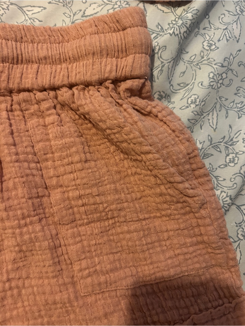 Open Front Button Crop Top & Drawstring Shorts Set - Pink - Picture 7 of 12